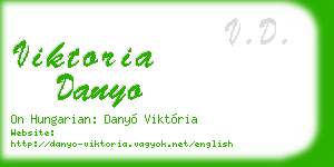 viktoria danyo business card